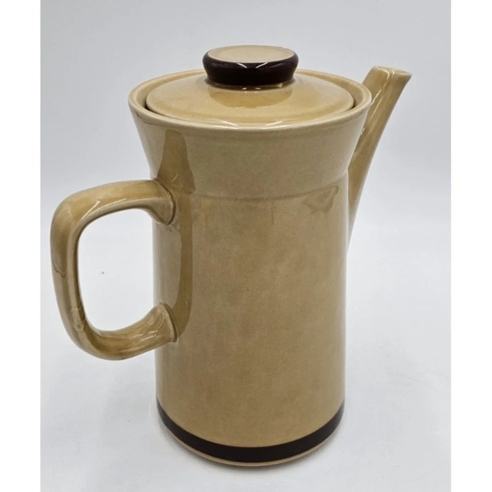 Pier 1 Spice Route Ginger Teapot 6 Cup Stoneware Hand Decorated Japan 8.5